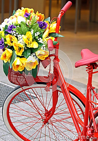 Decorated bicycle Stock Photo