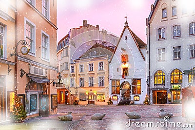 Christmas Old Town, Tallinn, Estonia Stock Photo