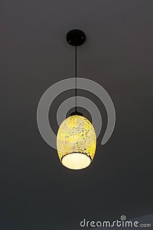 Decorated Lamps Ceiling light Stock Photo