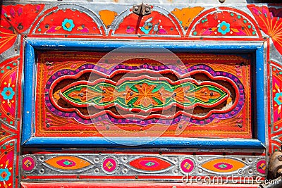 Decorated Pakistani truck Stock Photo