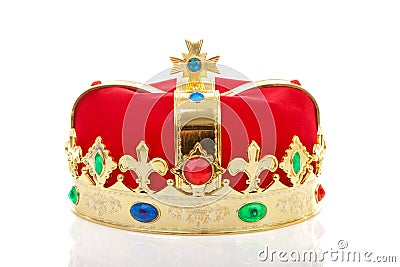 Decorated crown Stock Photo