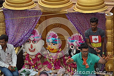 Decorated truck at Rathyatra-2015, Ahmedabad Editorial Stock Photo