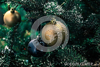 Decoration for Christmas tree Stock Photo