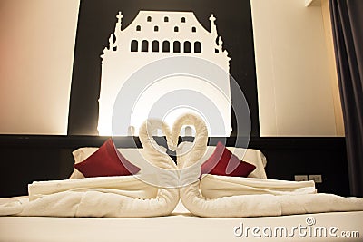 Decoration Interior of elegance bedroom boutique style Stock Photo
