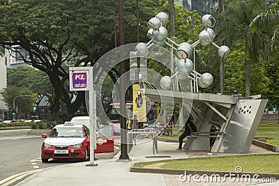 Decoration at the street in Kuala Lumpur Editorial Stock Photo