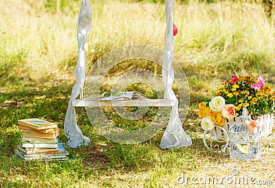 Decoration stuff for wedding Stock Photo