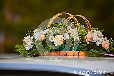 Decorations and scenery by car Stock Photo