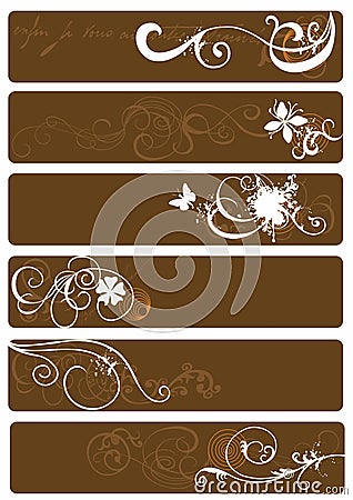 Decorative banners Vector Illustration