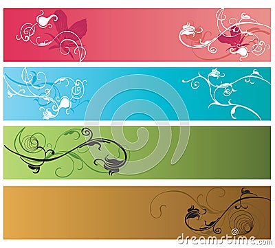 Decorative banners Vector Illustration