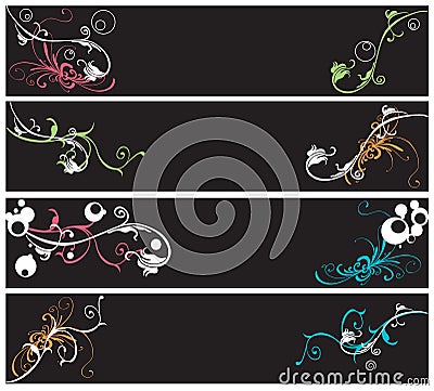 Decorative banners Vector Illustration