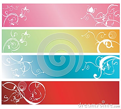 Decorative banners Vector Illustration