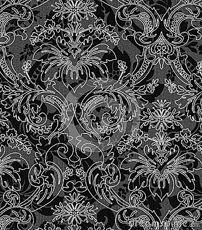 Decorative black and white background Stock Photo