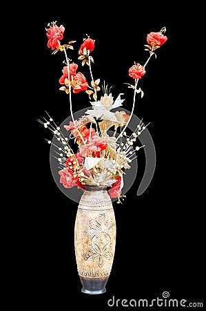 Decorative bouquet in a vase Stock Photo