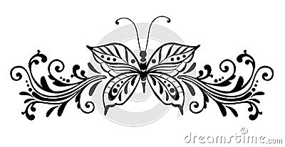 Decorative butterfly Vector Illustration