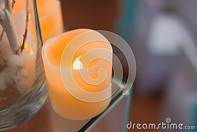 Decorative candles Stock Photo