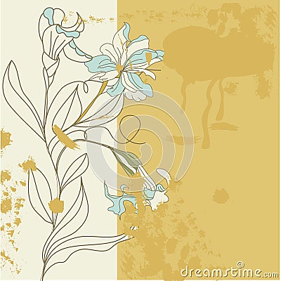 Decorative card Vector Illustration