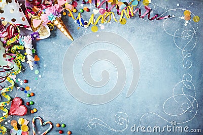 Decorative carnival party background Stock Photo