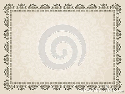 Decorative Certificate background Vector Illustration