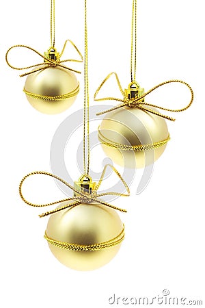 Decorative Christmas baubles Stock Photo