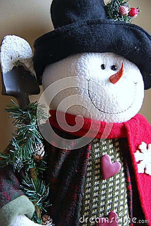 Decorative Christmas snowman Stock Photo