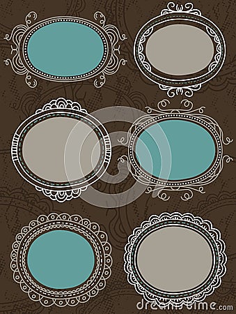 Decorative circle labels,vector Vector Illustration