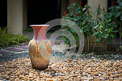 Decorative clay vases Editorial Stock Photo