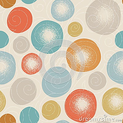 Decorative doodle, colorful snowflakes Christmas wallpaper Vector Illustration