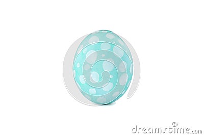 Decorative easter egg isolated on white background Stock Photo