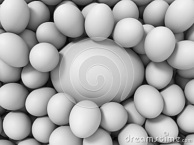 Decorative eggs in two sizes 031 Stock Photo