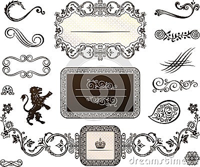 Decorative elements - Royal Style Vector Illustration