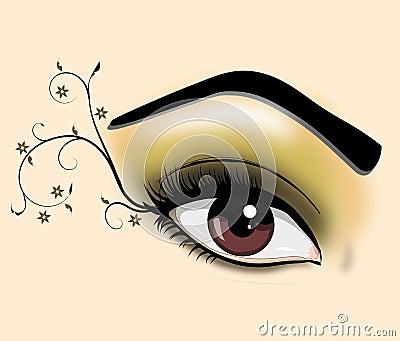 Decorative eye Stock Photo