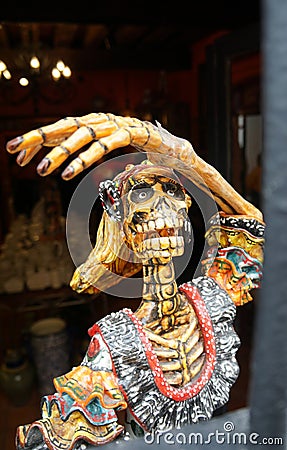 Decorative female skeleton Stock Photo