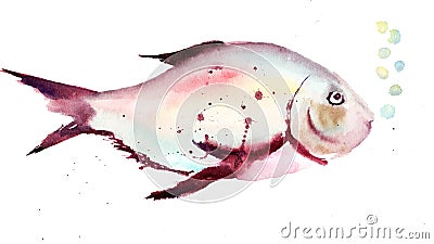 Decorative fish Cartoon Illustration