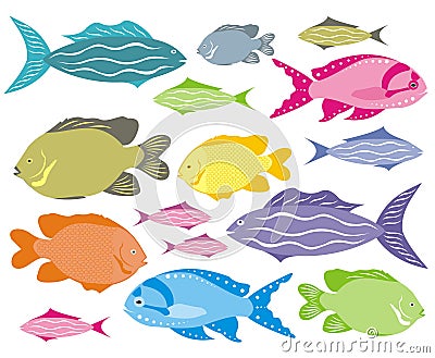 Decorative fish Vector Illustration