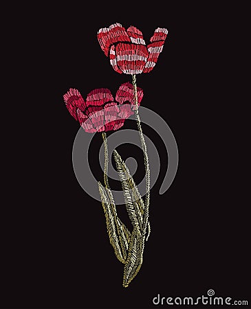 Decorative floral bouquet Vector Illustration