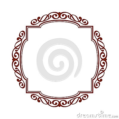 Decorative frames .Vintage .Well built for easy editing.Vector illustration. Vector Illustration