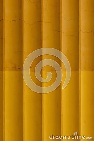 Decorative geometric stucco on the surface of an old wall Stock Photo