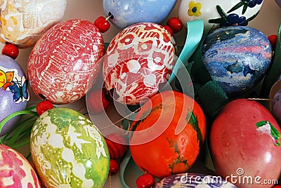 Decorative German easter decoration Stock Photo