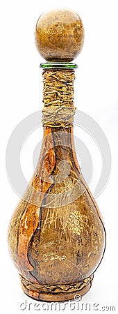 Decorative glass bottle Stock Photo