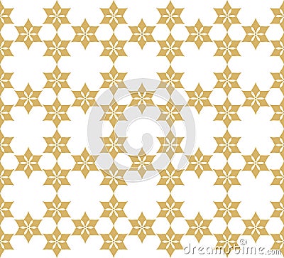 Seamless pattern with stylized ornament in oriental style. Stock Photo