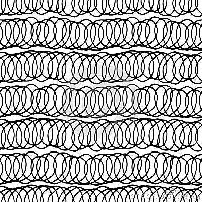 Decorative hand drawn seamless pattern. Vector Illustration