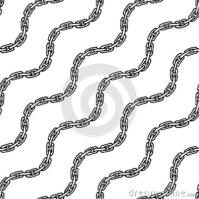 Decorative hand drawn seamless pattern. Vector Illustration