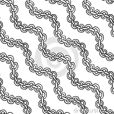 Decorative hand drawn seamless pattern. Vector Illustration