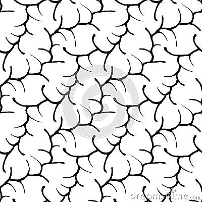 Decorative hand drawn seamless pattern. Vector Illustration