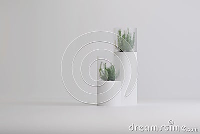 Decorative high-tech plant vase Stock Photo