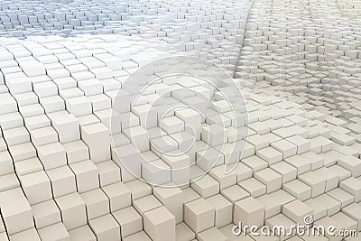 Decorative, illustrations shape composition, geometric structure blocks, for design texture background. Stock Photo