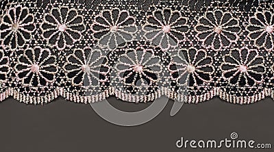 Decorative lace with pattern Stock Photo