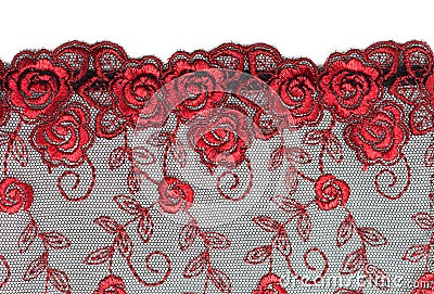 Decorative lace with pattern Stock Photo