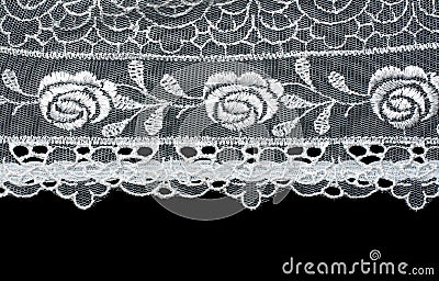 Decorative lace with pattern Stock Photo