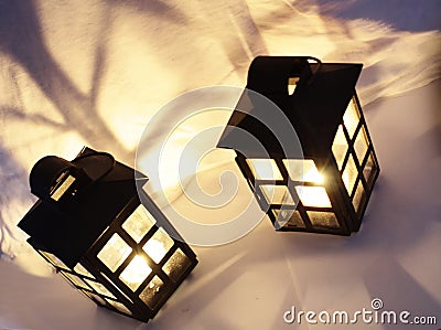 Decorative lamps Stock Photo